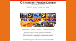 Desktop Screenshot of kaminek-penzion.cz