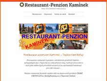 Tablet Screenshot of kaminek-penzion.cz